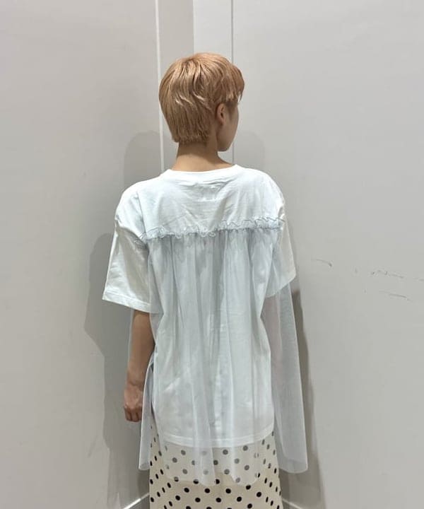 あさひさんの「BEAMS WOMEN｜ドット サテン フリル スカート」を使ったコーディネート