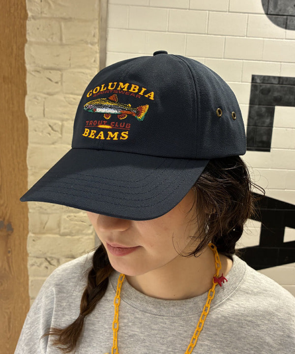 キラリさんの「BEAMS WOMEN｜【別注】Columbia / キャンバス キャップ」を使ったコーディネート
