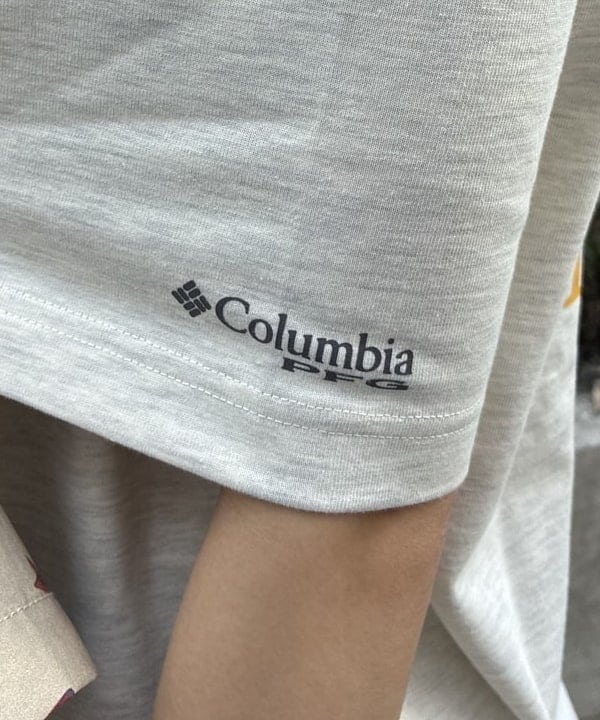 ばるたんさんの「BEAMS WOMEN｜【別注】Columbia / グラフィック Tシャツ」を使ったコーディネート