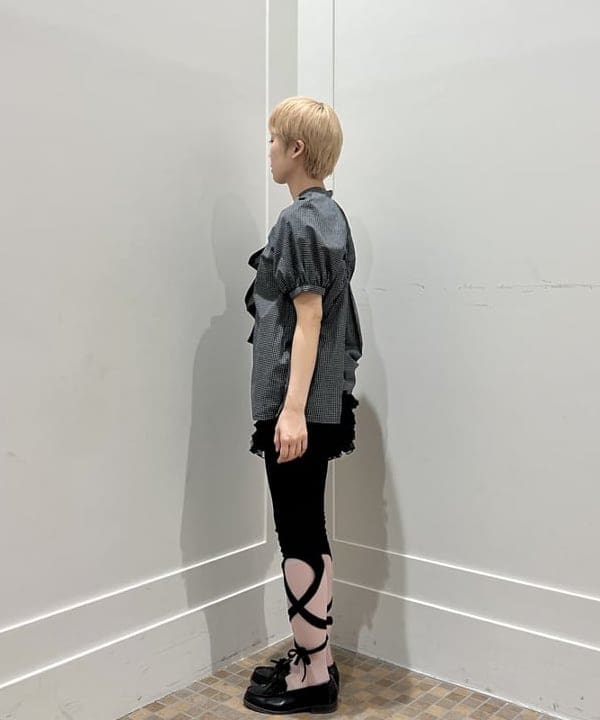 あさひさんの「BEAMS WOMEN｜チェック バックオープン ブラウス」を使ったコーディネート