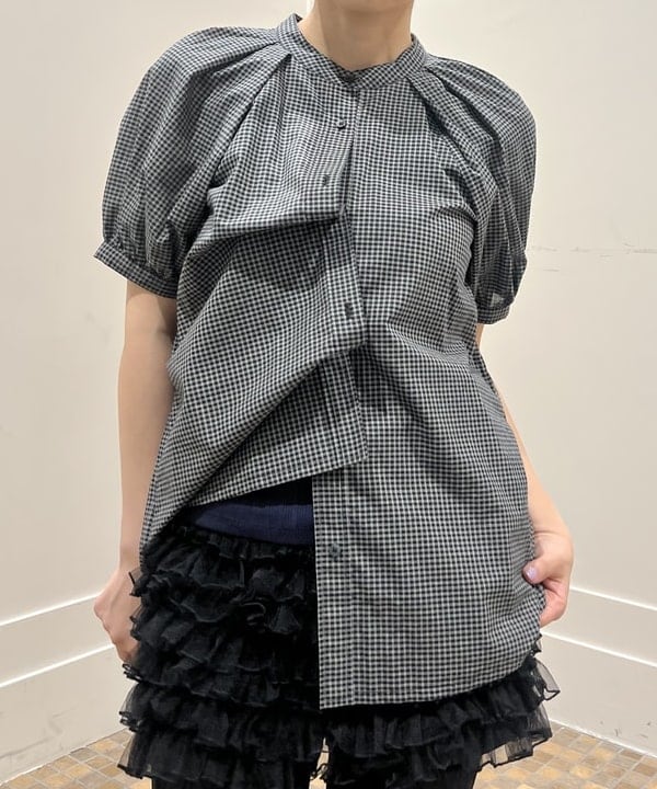 あさひさんの「BEAMS WOMEN｜チェック バックオープン ブラウス」を使ったコーディネート