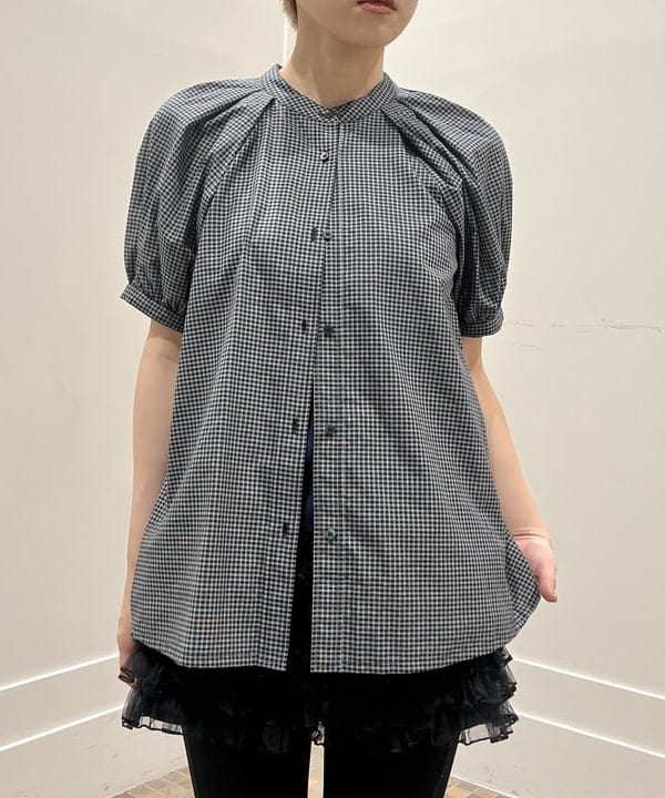 あさひさんの「BEAMS WOMEN｜チェック バックオープン ブラウス」を使ったコーディネート