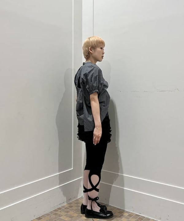あさひさんの「BEAMS WOMEN｜チェック バックオープン ブラウス」を使ったコーディネート