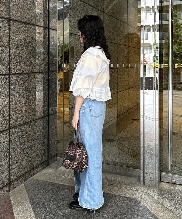 Sakiさんの「BEAMS WOMEN｜【別注】WAREHOUSE & CO. / ボーダー Tシャツ」を使ったコーディネート