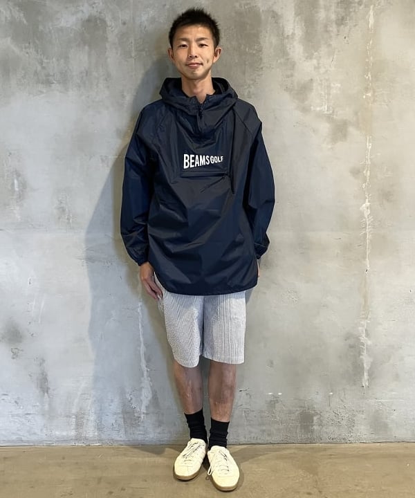【極美品】BEAMS GOLF ネイビー M ジャージ　DRY機能付 フルジップ ビームス ゴルフ 近鉄あべのハルカス店（1206629） スタイリング