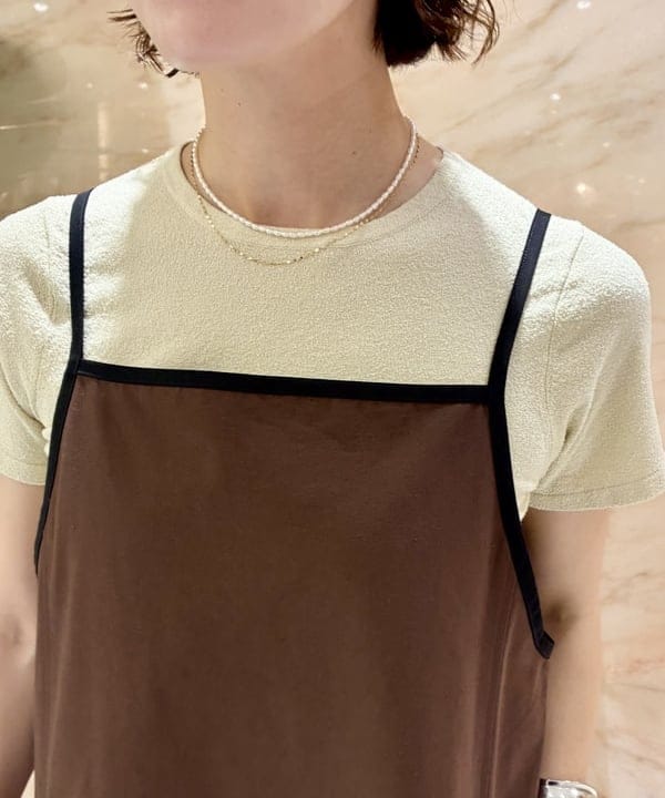 AONO SHIKAMAさんの「BEAMS WOMEN｜ブークレ クルーネック Tシャツ」を使ったコーディネート