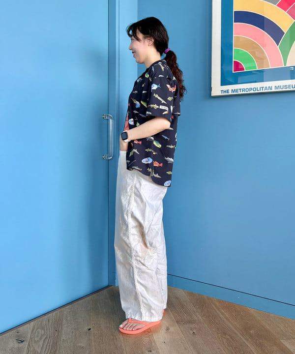 おのすさんの「BEAMS WOMEN｜【別注】Columbia / PFG 総柄シャツ」を使ったコーディネート