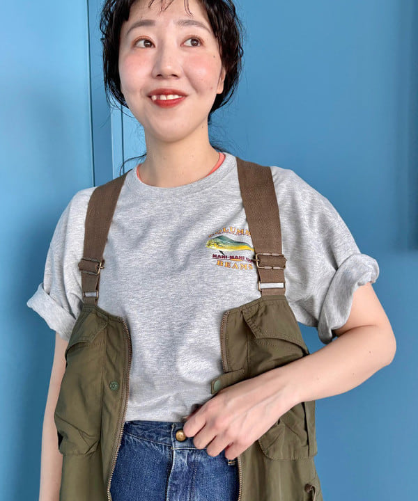 おのすさんの「BEAMS WOMEN｜ナイロン フィッシング ベスト アレンジ ワンピース」を使ったコーディネート