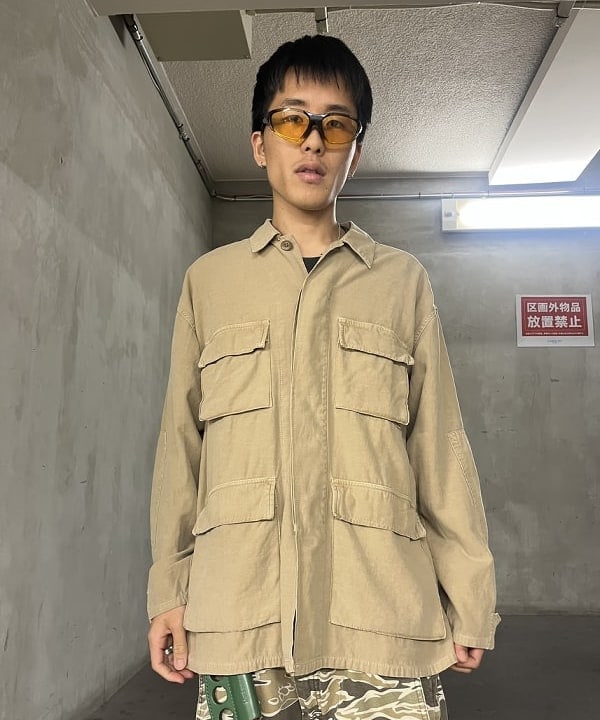 BANさんの「BEAMS WOMEN｜【別注】REMI RELIEF / Military Shirt Jacket Cotton」を使ったコーディネート
