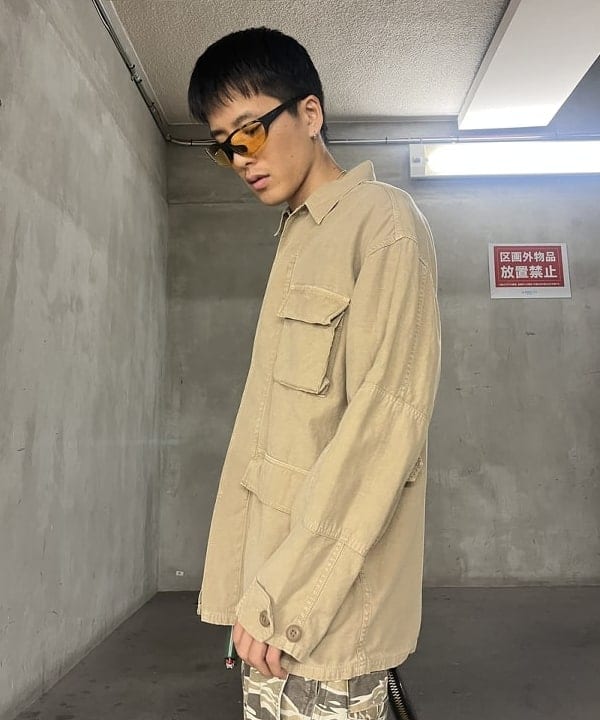 BANさんの「BEAMS WOMEN｜【別注】REMI RELIEF / Military Shirt Jacket Cotton」を使ったコーディネート