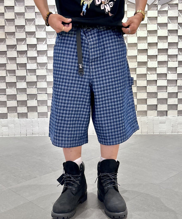 Shutoさんの「BEAMS WOMEN｜【別注】NULL TOKYO /  CHECK DENIM SHORTS」を使ったコーディネート