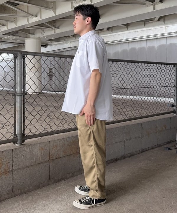 しゅうとさんの「BEAMS WOMEN｜BEAMS｜【別注】FRED PERRY / Broad Short Sleeve Shirts｜半袖｜ブロード生地 上品｜別注 」を使ったコーディネート