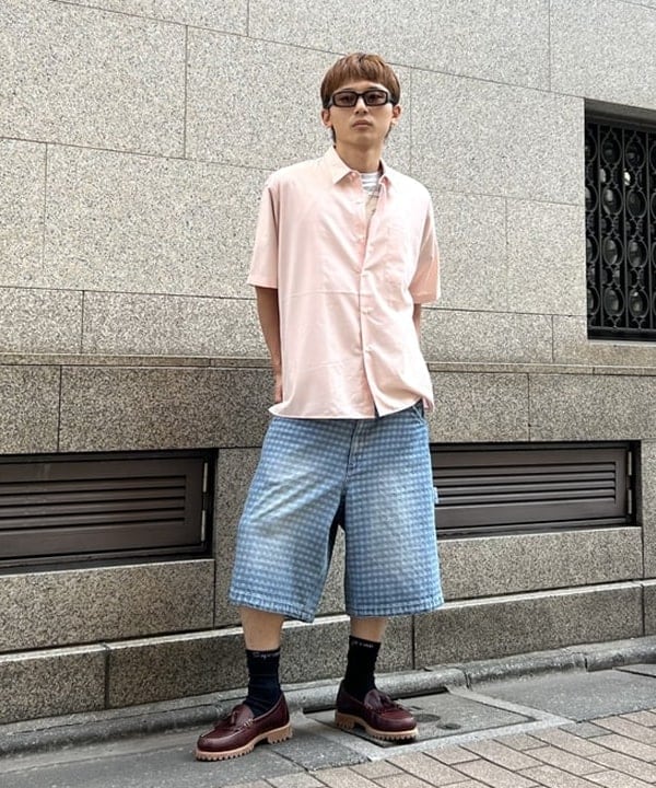 照田 拓史さんの「BEAMS WOMEN｜ソリッド TR ハーフスリーブ シャツ」を使ったコーディネート