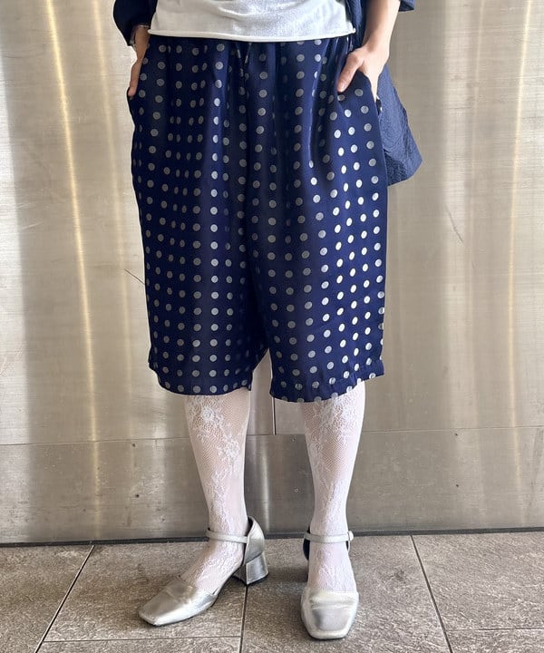 みりさんの「Easy Shorts Cupro Dot Pattern」を使ったコーディネート