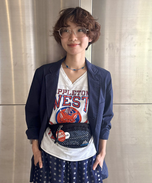 みりさんの「Easy Shorts Cupro Dot Pattern」を使ったコーディネート