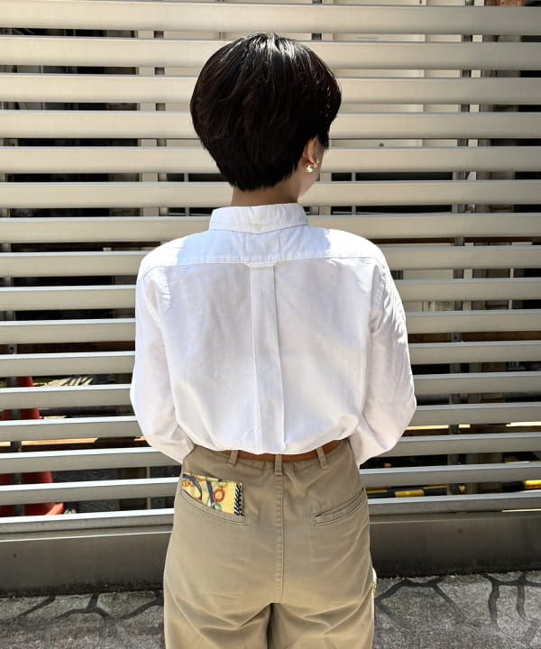 森川 夏衣さんの「BEAMS WOMEN｜オックスフォード ボタンダウン シャツ」を使ったコーディネート