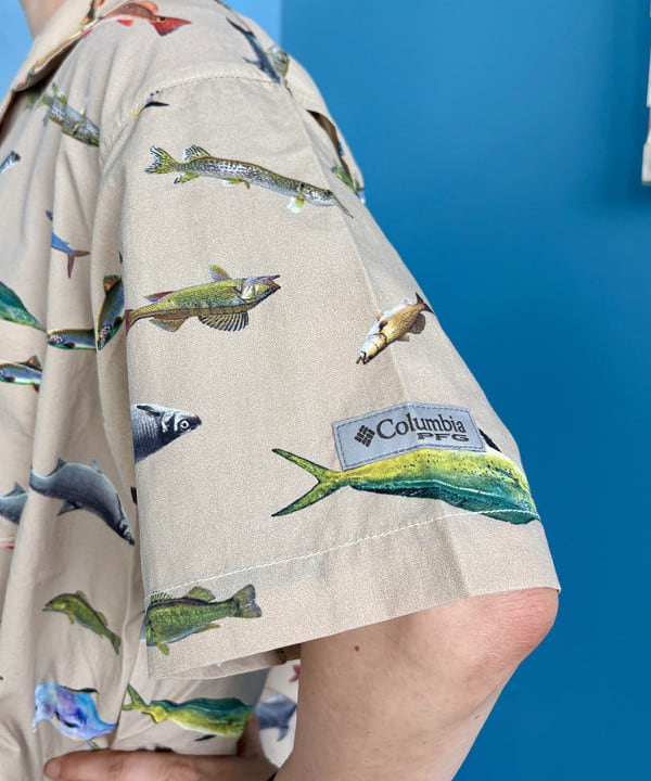木村 梨香さんの「BEAMS WOMEN｜【別注】Columbia / PFG 総柄シャツ」を使ったコーディネート