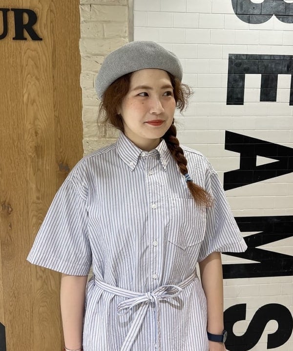 エノモト アミさんの「BEAMS WOMEN｜ロゴ ベレー」を使ったコーディネート