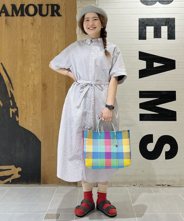 エノモト アミさんの「BEAMS WOMEN｜ロゴ ベレー」を使ったコーディネート