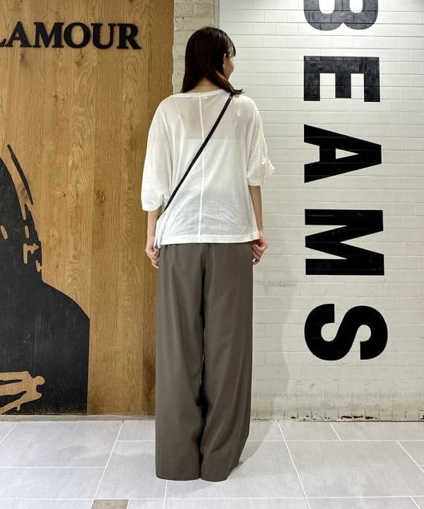 ヒライさんの「BEAMS WOMEN｜【接触冷感】リヨセル ナイロン イージーパンツ」を使ったコーディネート