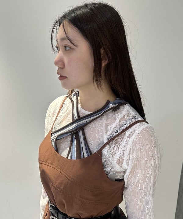 ハルカさんの「BEAMS WOMEN｜タック フレアー キャミソール ワンピース」を使ったコーディネート