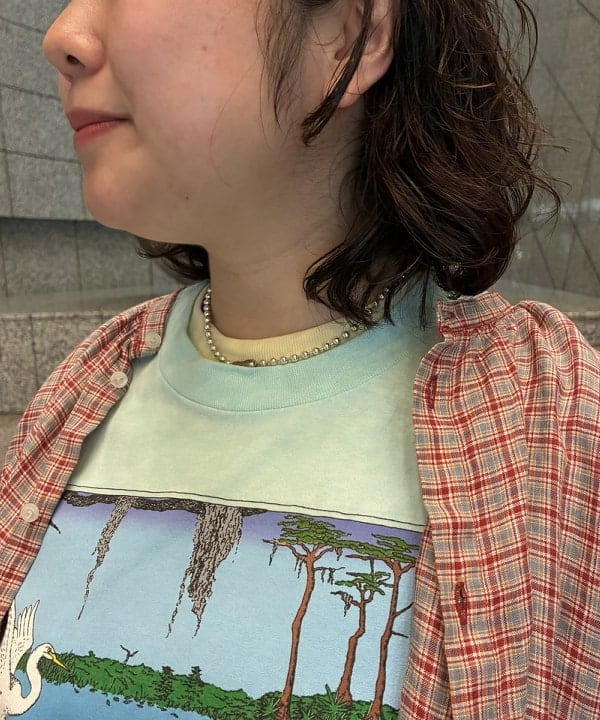 イガラシさんの「BEAMS WOMEN｜リネン チェック スモック シャツ ＜イージーケア＞」を使ったコーディネート