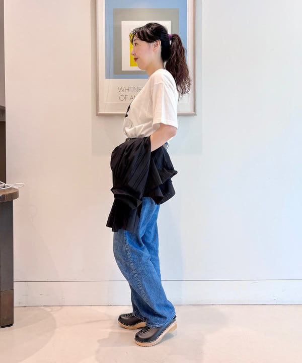 おのすさんの「BEAMS WOMEN｜ドビー ストライプ スモック」を使ったコーディネート