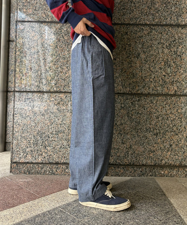 深澤 琥太郎さんの「BEAMS WOMEN｜Crew Rugger Stripe」を使ったコーディネート