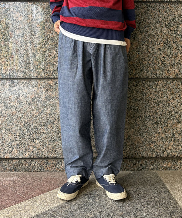 深澤 琥太郎さんの「BEAMS WOMEN｜Crew Rugger Stripe」を使ったコーディネート