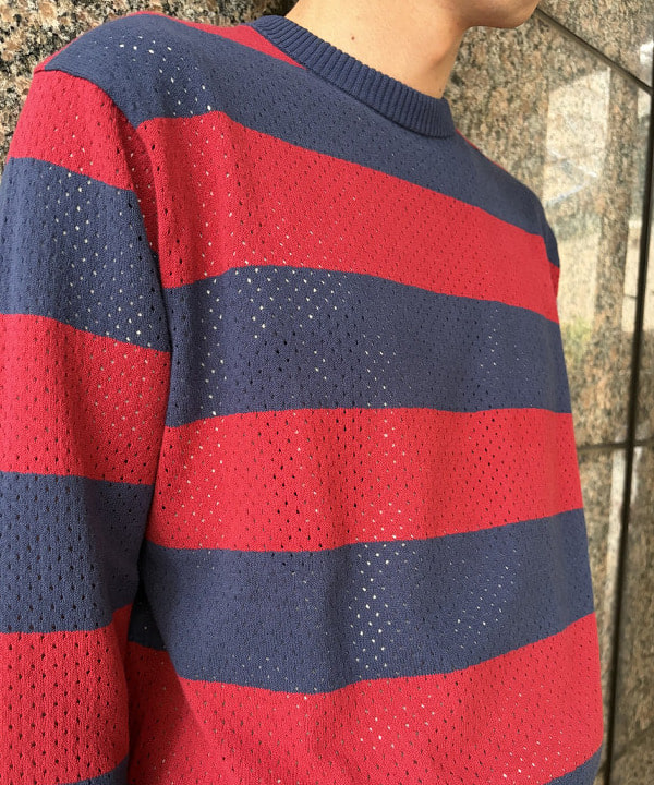 深澤 琥太郎さんの「BEAMS WOMEN｜Crew Rugger Stripe」を使ったコーディネート