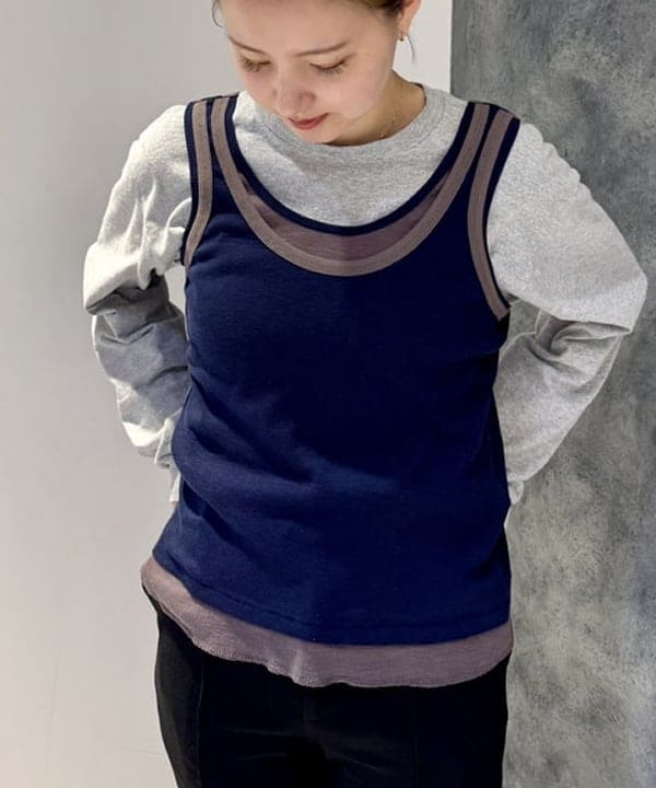 reinaさんの「BEAMS WOMEN｜レイヤード タンクトップ」を使ったコーディネート
