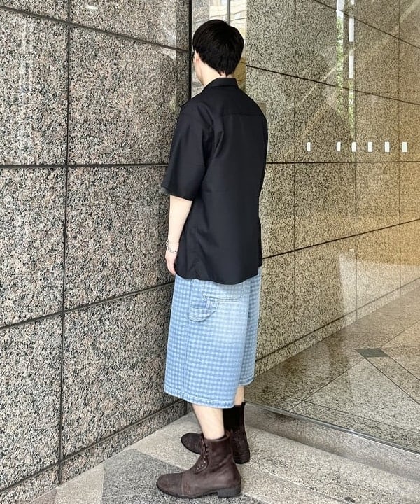 吉田 洸輝さんの「BEAMS WOMEN｜ソリッド TR ハーフスリーブ シャツ」を使ったコーディネート