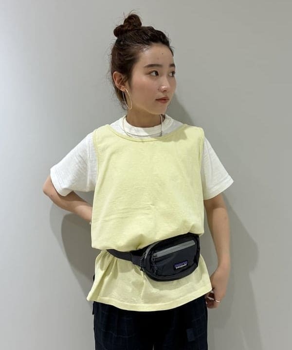 モモさんの「BEAMS WOMEN｜Goodwear / タンクトップ」を使ったコーディネート