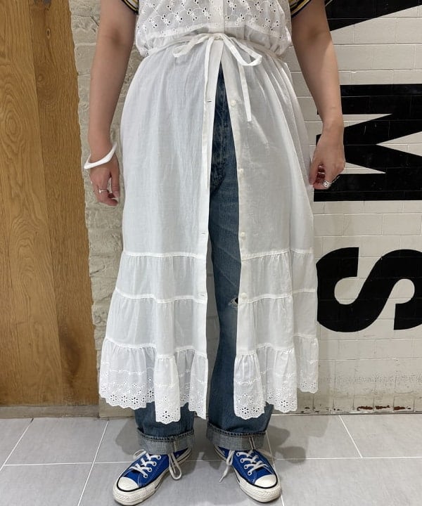 kawaiさんの「BEAMS WOMEN｜カットワーク キャミワンピース」を使ったコーディネート