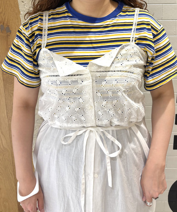kawaiさんの「BEAMS WOMEN｜カットワーク キャミワンピース」を使ったコーディネート