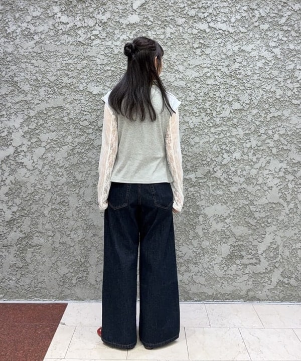 SAEさんの「BEAMS WOMEN｜リブ フロントギャザー フレンチスリーブ」を使ったコーディネート
