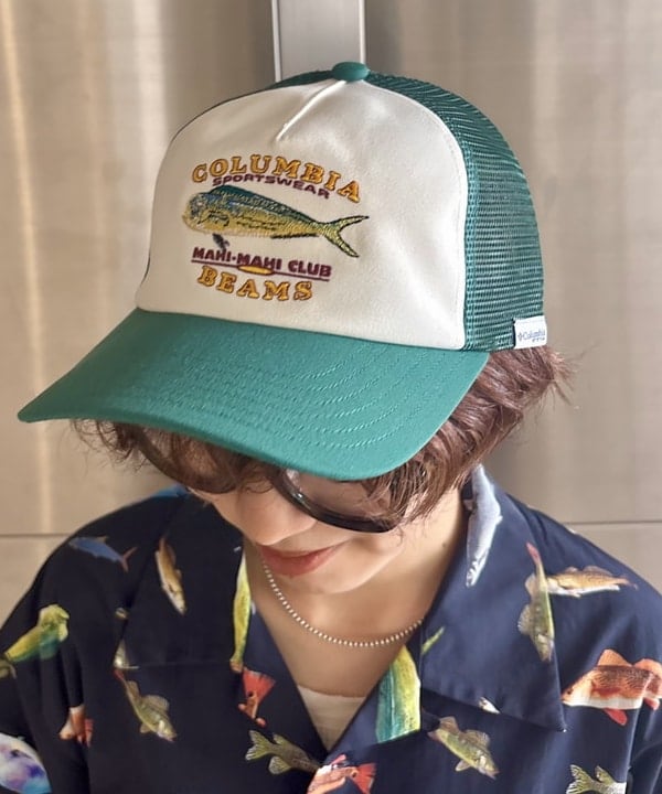みりさんの「【別注】Columbia / PFG 総柄シャツ」を使ったコーディネート