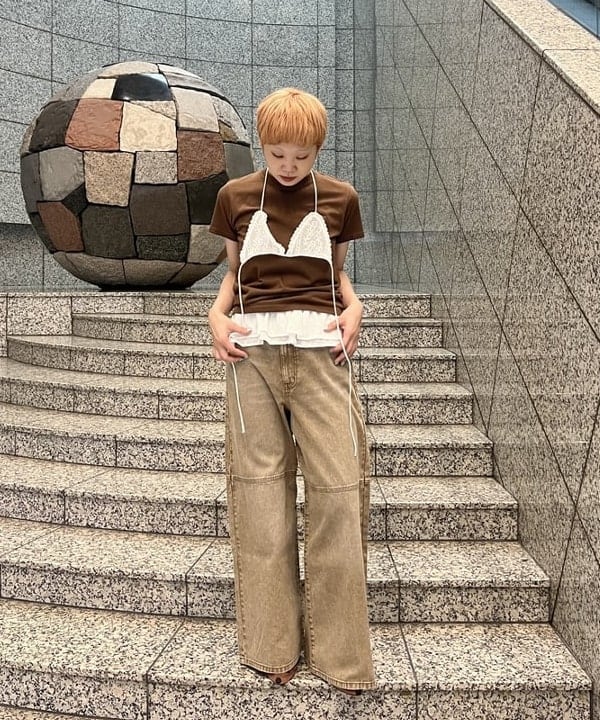 あさひさんの「BEAMS WOMEN｜ ドット メッシュ パンプス」を使ったコーディネート
