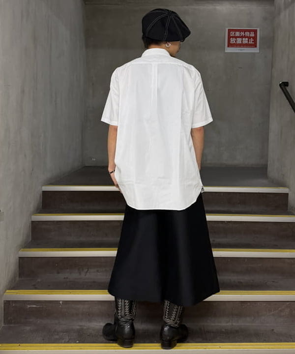 三宅 雄平さんの「BEAMS WOMEN｜BEAMS｜【別注】FRED PERRY / Broad Short Sleeve Shirts｜半袖｜ブロード生地 上品｜別注 」を使ったコーディネート