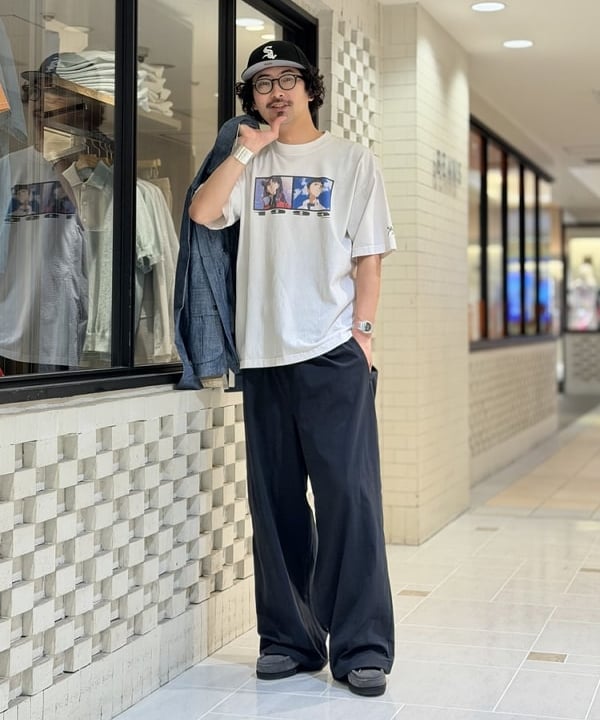 BAKU(東江 漠)さんの「BEAMS WOMEN｜ダイナミック ドライ イージー パンツ 【ワイドストレートフィット】」を使ったコーディネート