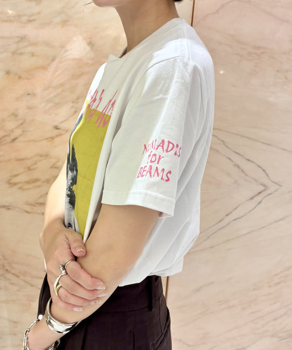 AONO SHIKAMAさんの「BEAMS WOMEN｜シンプル リネン ワイドパンツ .M」を使ったコーディネート