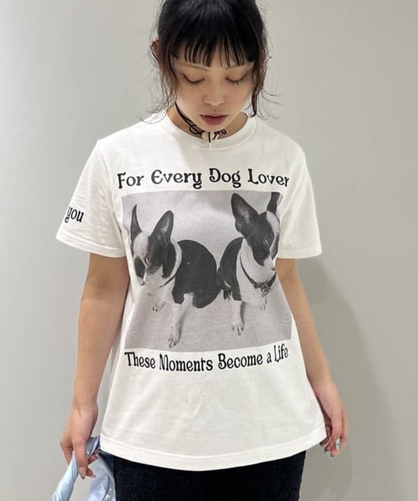 星野 真依さんの「BEAMS WOMEN｜【別注】NOMADIS / for Dog Lovers Tシャツ」を使ったコーディネート