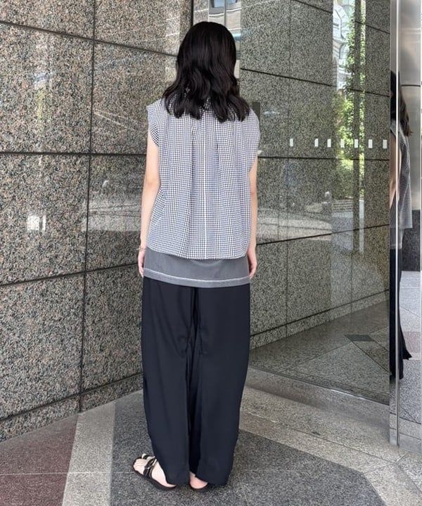 サワイさんの「BEAMS WOMEN｜maturely / シャンブレー チュール ノースリーブ」を使ったコーディネート