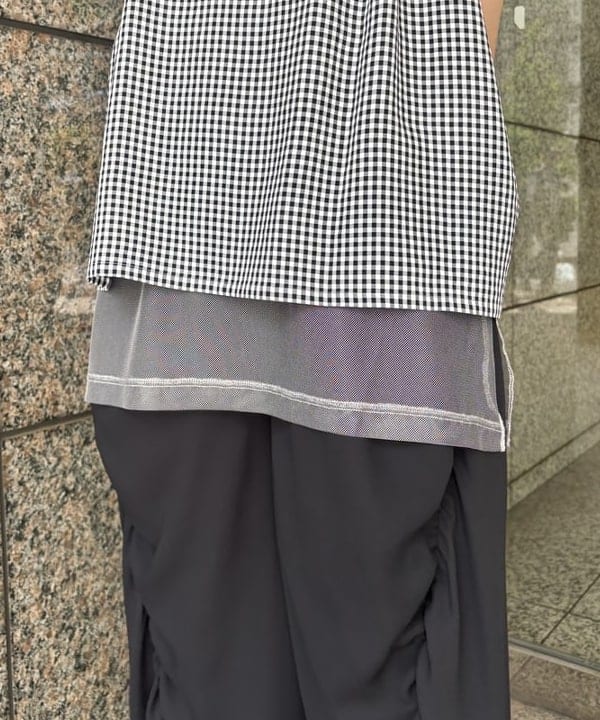 サワイさんの「BEAMS WOMEN｜maturely / シャンブレー チュール ノースリーブ」を使ったコーディネート