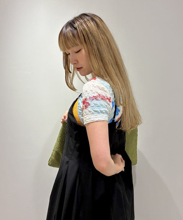 遠藤 かなたさんの「BEAMS WOMEN｜タック フレアー キャミソール ワンピース」を使ったコーディネート