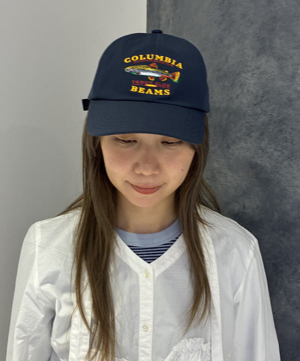 にしだてさんの「BEAMS WOMEN｜【別注】Columbia / キャンバス キャップ」を使ったコーディネート