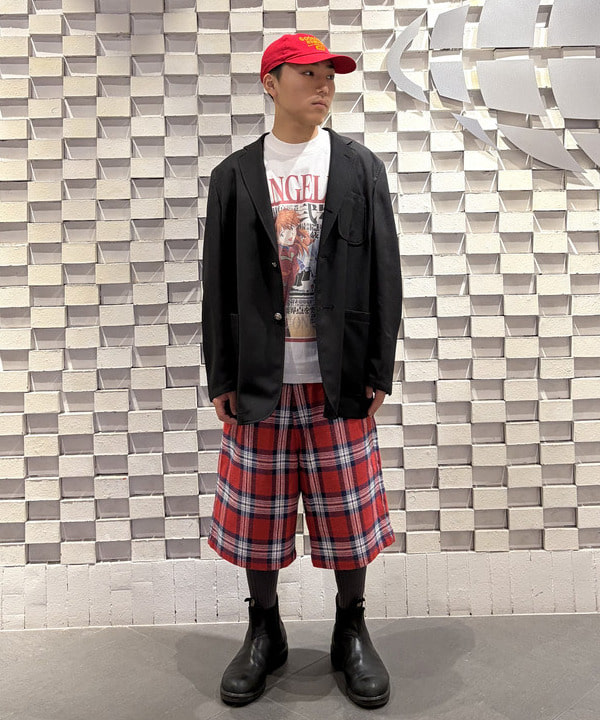 木島 昂己さんの「BEAMS WOMEN｜【別注】Dickies / チェック ショーツ」を使ったコーディネート