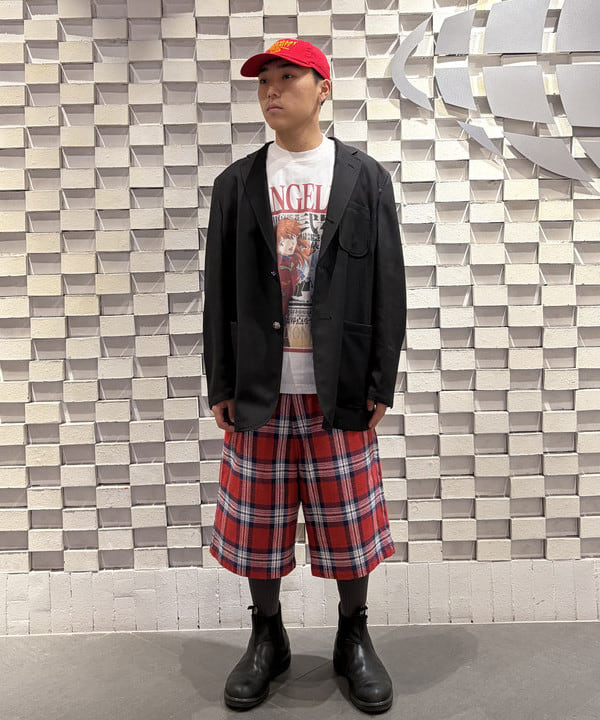 木島 昂己さんの「BEAMS WOMEN｜【別注】Dickies / チェック ショーツ」を使ったコーディネート