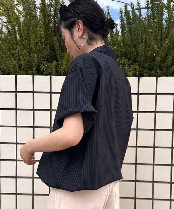 なるみさんの「TW ハーフジップ シャツ【ワイドフィット】」を使ったコーディネート