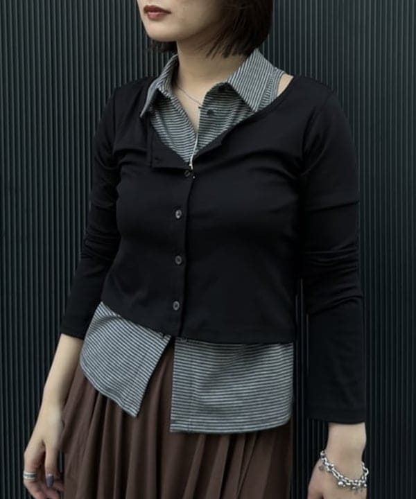 松本 佳菜子さんの「BEAMS WOMEN｜ランダム レースヘム スカート」を使ったコーディネート